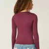 Maglia girocollo a maniche lunghe in tessuto senza cuciture