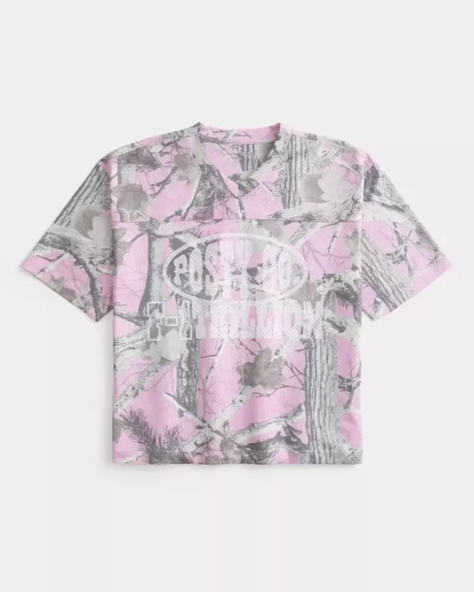 Maglia grafica Boxy Crop Posty Co.