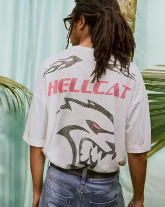 Maglia grafica larga Dodge Hellcat
