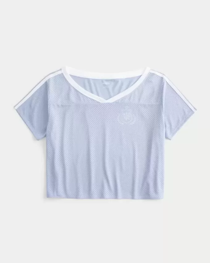 Maglia grafica oversize con spalle scoperte