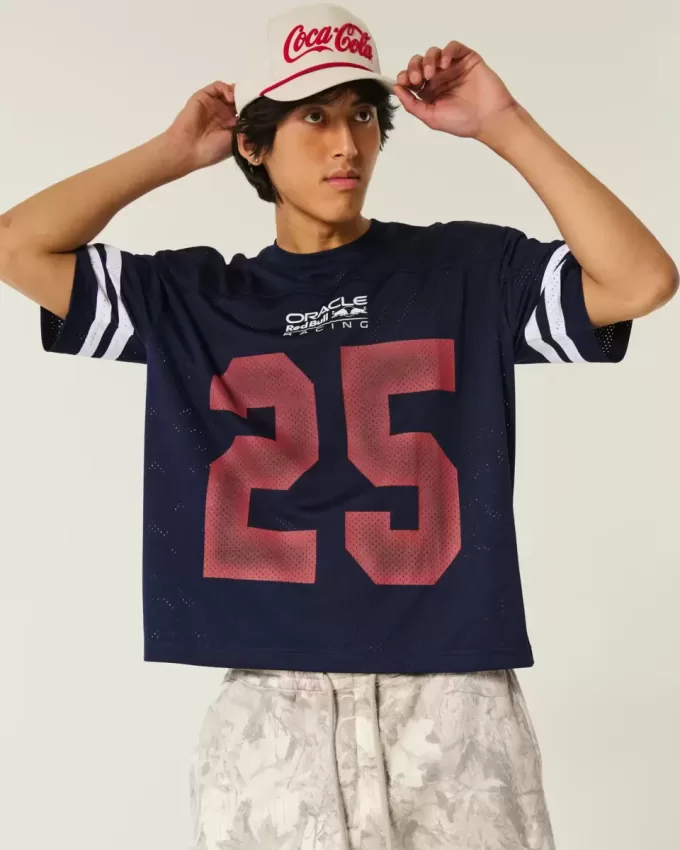 Maglia grafica Red Bull Racing Oracle Boxy Crop