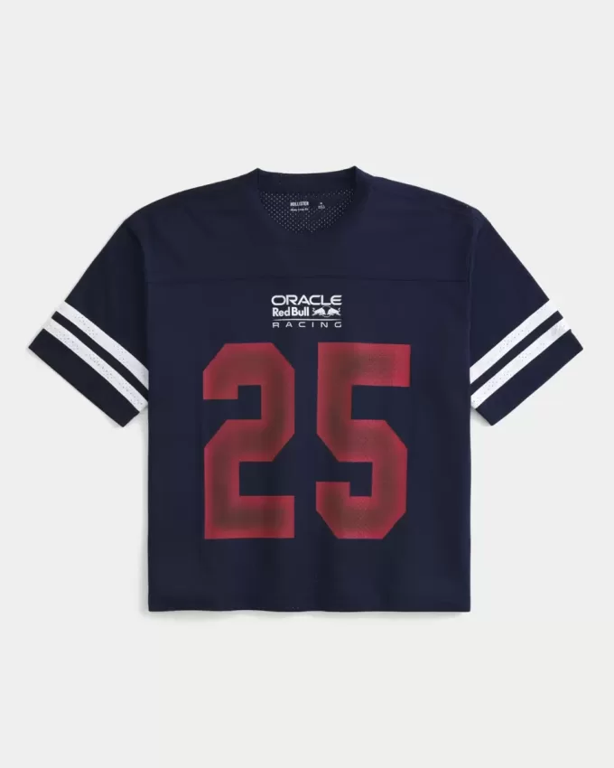 Maglia grafica Red Bull Racing Oracle Boxy Crop