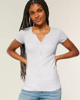 Maglia Henley a maniche corte