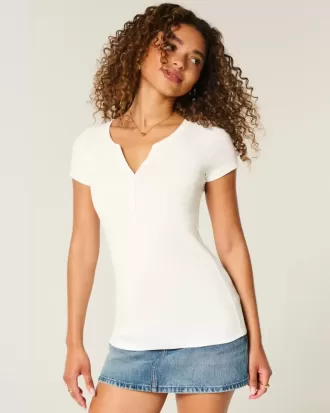 Maglia Henley a maniche corte