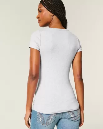 Maglia Henley a maniche corte