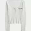 Maglia Henley con grafica Los Angeles a coste