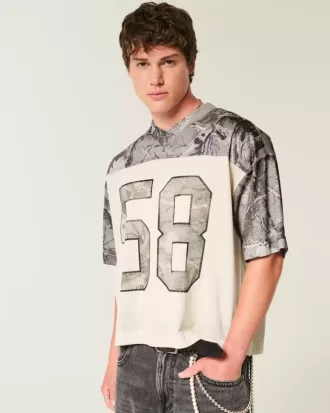 Maglia mimetica corta e squadrata