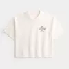 Maglietta da football con grafica Los Angeles, modello Baggy Crop pesante