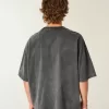Maglietta da football pesante con grafica Detroit Baggy Crop