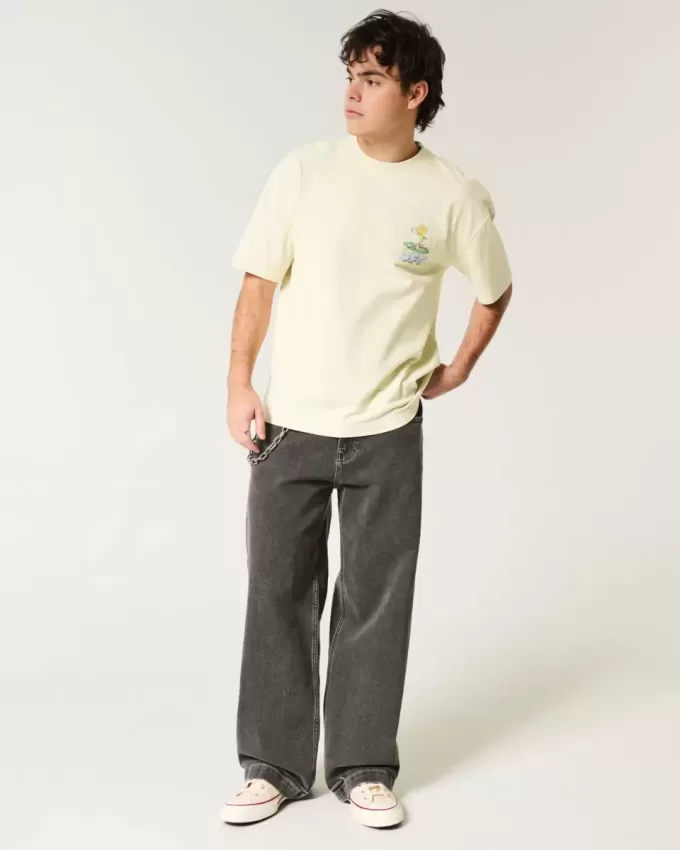 Maglietta da golf grafica pesante e squadrata Tweety