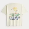 Maglietta da golf grafica pesante e squadrata Tweety