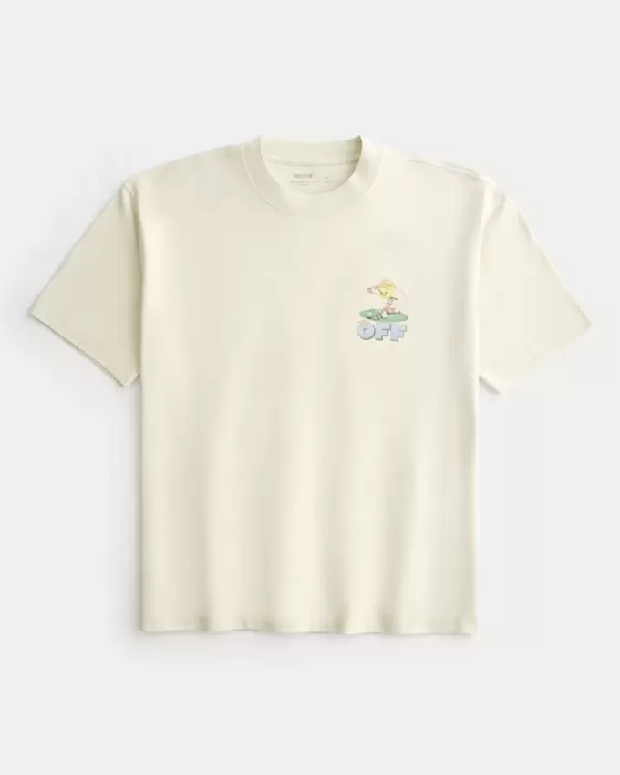 Maglietta da golf grafica pesante e squadrata Tweety