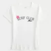 Maglietta da neonato con grafica Surf Club a coste