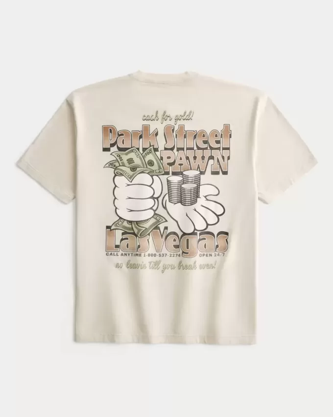 Maglietta grafica Boxy Park Street Pawn