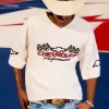 Maglietta grafica Chevrolet Baggy Heavyweight Crop