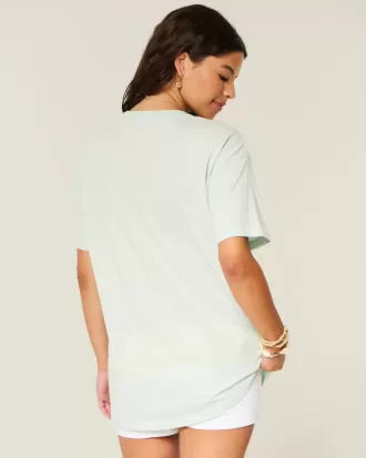 Maglietta grafica con pesce oversize