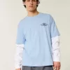 Maglietta grafica da surf hawaiana squadrata