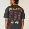 Maglietta grafica del tour dei Megadeth Boxy