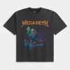 Maglietta grafica del tour dei Megadeth Boxy