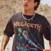 Maglietta grafica del tour dei Megadeth Boxy