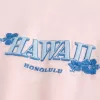 Maglietta grafica Hawaii pesante e squadrata