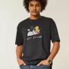 Maglietta grafica Looney Tunes pesante e squadrata