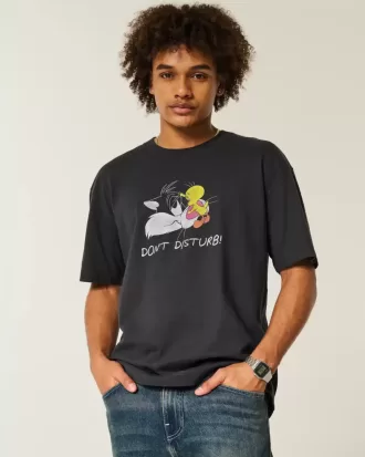 Maglietta grafica Looney Tunes pesante e squadrata