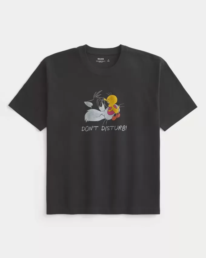 Maglietta grafica Looney Tunes pesante e squadrata