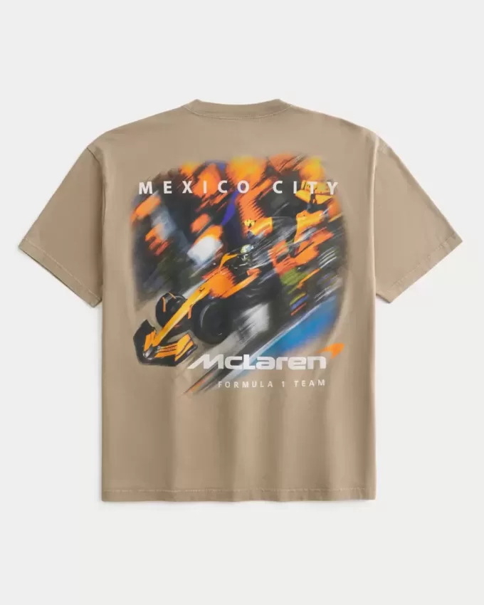 Maglietta grafica McLaren squadrata Maglietta grafica McLaren squadrata