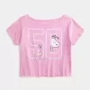 Maglietta grafica Snoopy con spalle scoperte