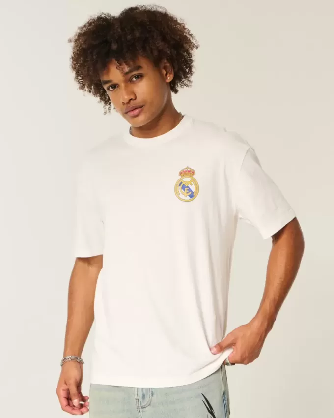 Maglietta grafica squadrata del Real Madrid CF