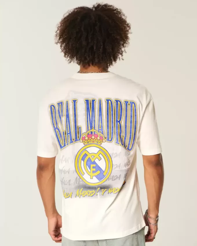 Maglietta grafica squadrata del Real Madrid CF