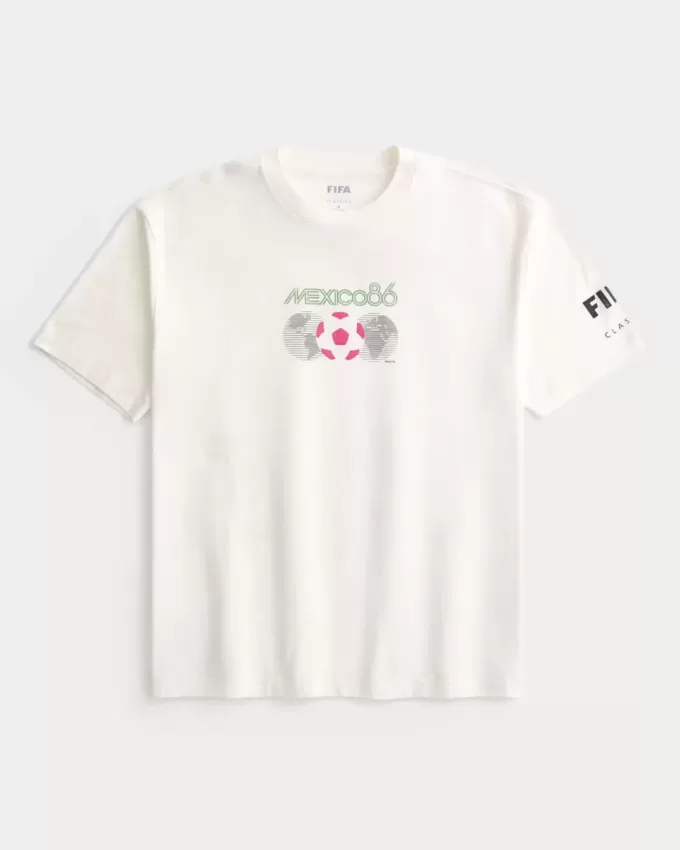 Maglietta grafica squadrata della Coppa del Mondo FIFA Messico 1986