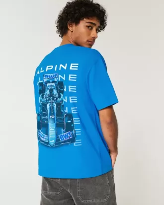 Maglietta grafica squadrata pesante BWT Alpine F1 Team