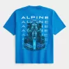Maglietta grafica squadrata pesante BWT Alpine F1 Team