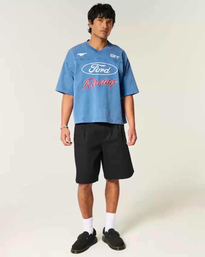 Maglietta larga e pesante con grafica Ford