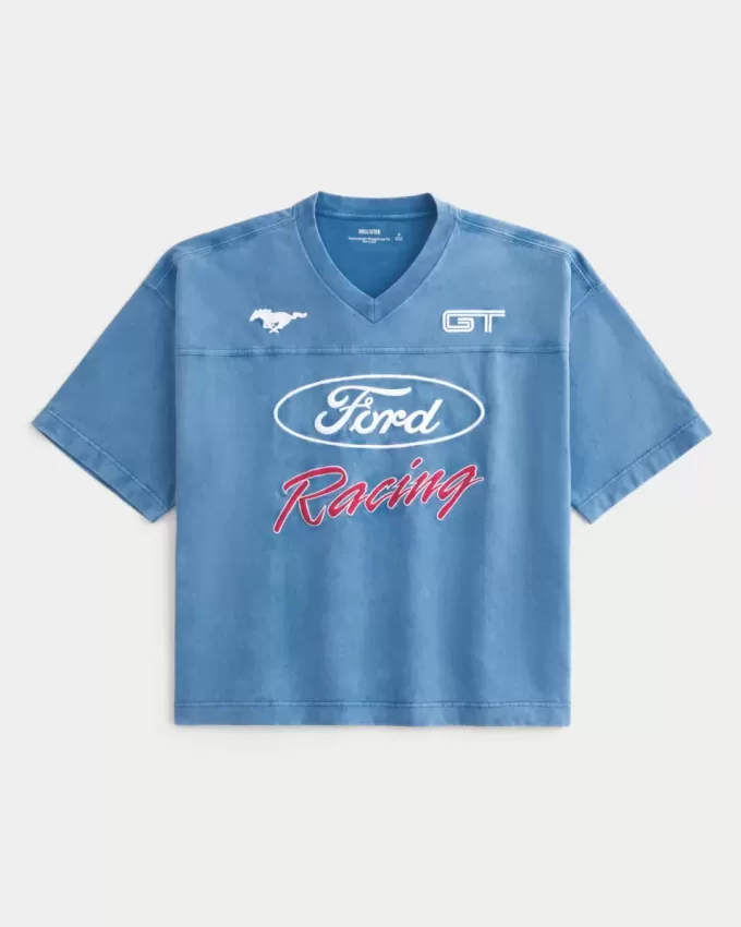 Maglietta larga e pesante con grafica Ford
