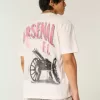 Maglietta oversize con grafica Arsenal