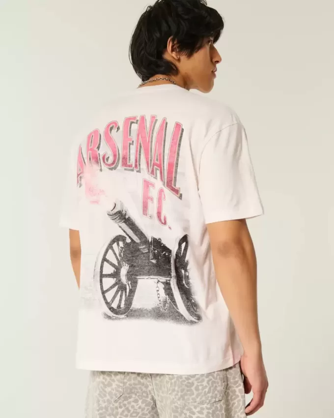Maglietta oversize con grafica Arsenal