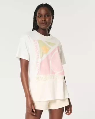 Maglietta oversize con grafica Saint Thomas Racquet Club