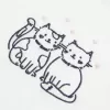 Maglietta per neonati con grafica a forma di gatto