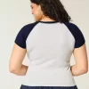 Maglietta per neonati con scollo a scollo semplice, dolce e sportiva Maglietta per neonati con scollo a scollo semplice, dolce e sportiva