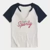 Maglietta per neonati con scollo a scollo semplice, dolce e sportiva Maglietta per neonati con scollo a scollo semplice, dolce e sportiva