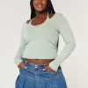 Maglione a maniche lunghe con laccetti Maglione a maniche lunghe con laccetti