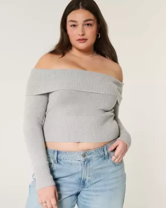 Maglione a spalle scoperte