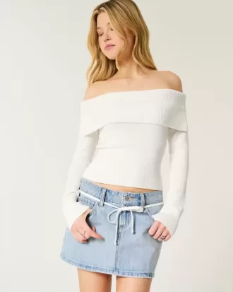 Maglione a spalle scoperte