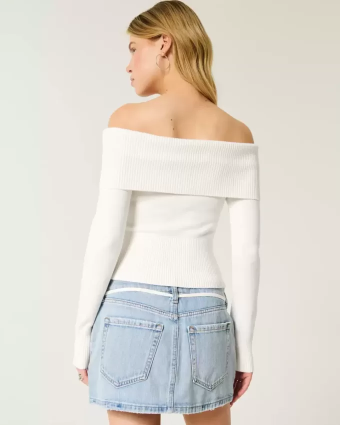 Maglione a spalle scoperte