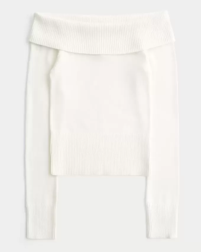 Maglione a spalle scoperte