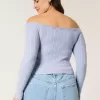 Maglione a trecce con spalle scoperte Maglione a trecce con spalle scoperte