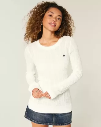 Maglione a trecce con stella